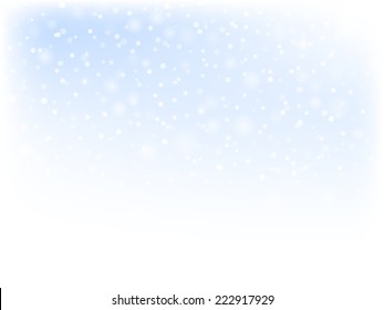 Abstract blue bokeh christmas background with sparkles