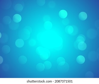 Abstract Blue bokeh defocus glitter blur background.
