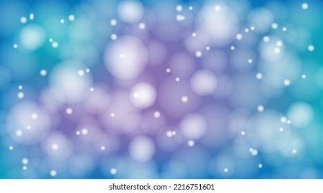 Abstract blue Bokeh light and colorful nature texture background