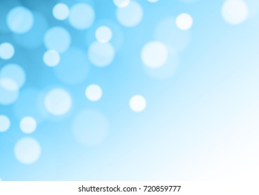 Abstract blue bokeh light luxury background vector illustration.