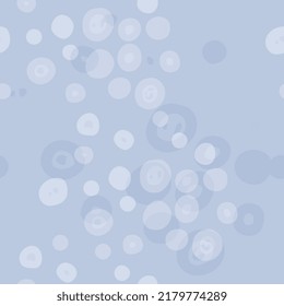 Abstract blue bokeh seamless pattern vector illustration