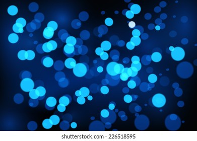 Abstract blue bokeh. Vector eps 10