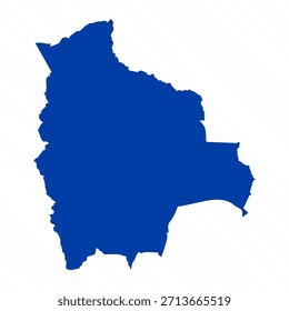 Abstrakt Blau Bolivien Einfache Karte