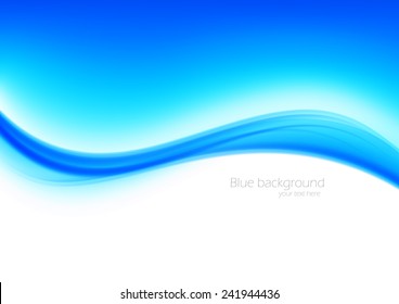 Abstract blue bright background in wavy style