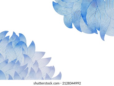 abstract blue brush stripes vector background  