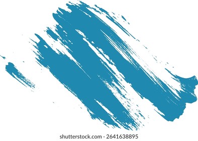 Abstract blue brushstroke design on white background for creative illustration graphic art and modern background elements