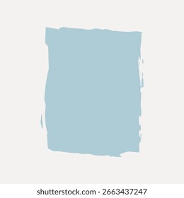 Abstract blue brushstroke on white background. Minimalist design with blue brushstroke. Perfect for art projects, blue-themed designs, or backgrounds. Design element vector.
