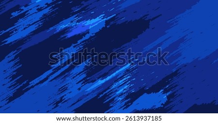 Abstract Blue Brushstroke Texture: Dynamic Indigo and Azure Paint Streaks for Modern Backgrounds and Creative Design Projects, Ideal for Graphic Arts