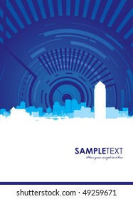 abstract blue building background