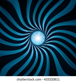 Abstract blue burst vector illustration.