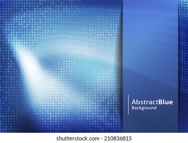 Abstract blue business background. Text and background on separate layers. Easy to customize color. Fully scalable vector illustration.