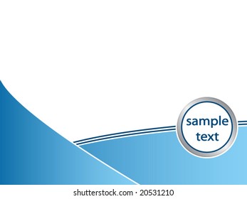 abstract blue business background - vector image