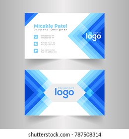 Abstract Blue Business Card