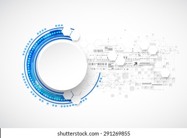 Abstract blue business science or technology background