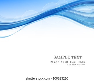 abstract blue business technology colorful wave whit vector