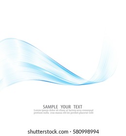 abstract blue business technology colorful wave vector background