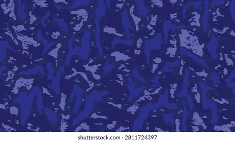 Abstract blue camouflage texture grunge background template