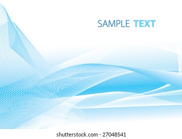 Abstract blue card