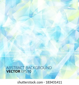 Abstract blue chaos mess vector background