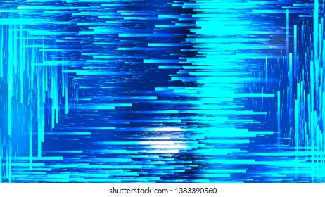 Abstract Blue Chaotic Lines Background Image