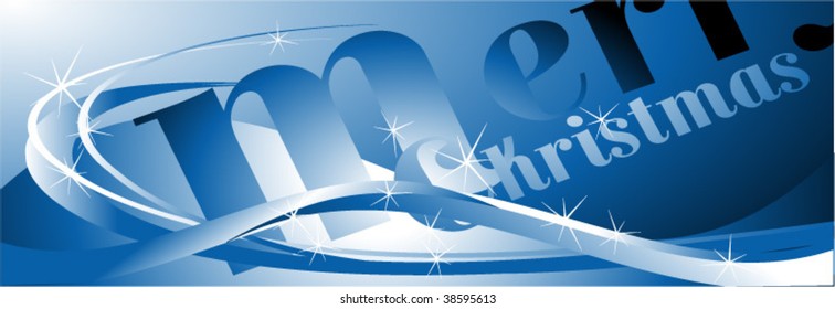 abstract blue Christmas background