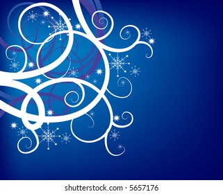 Abstract blue christmas background