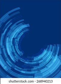 Abstract Blue Circle
