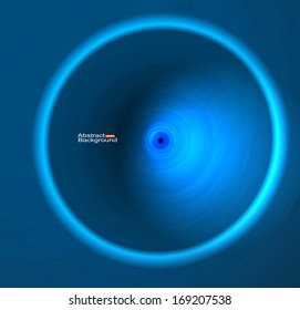 Abstract blue circle background