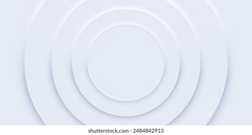 Abstract blue circle background, geometric illustration