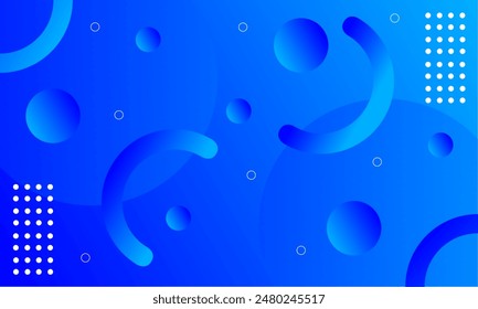 abstract blue circle background, gradient color, vector design. template for poster, brochure, banner, card, flyer, book cover, backdrop, web, wallpaper