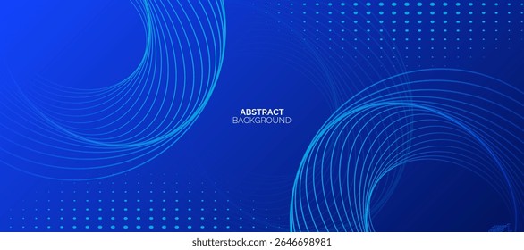 Abstractas fondo de círculo azul. Geométrica mínima. Concepto de Tecnología. Traje para el Anuncio, corporativo, negocio, cubierta, folleto, volante, Sitio web, ciencia, cartel