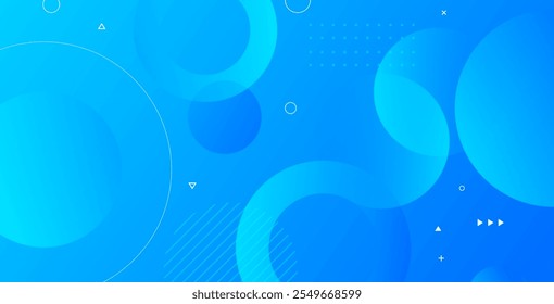 Abstract blue circle background with a smooth blue gradient. Features geometric patterns, ideal for modern designs, digital projects, banners, and creative visual presentations.