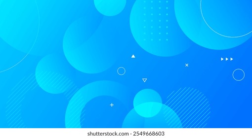 Abstract blue circle background with a smooth blue gradient. Features geometric patterns, ideal for modern designs, digital projects, banners, and creative visual presentations.