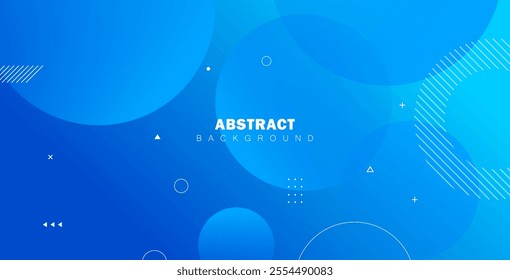 Abstract blue circle background with a smooth blue gradient. Features geometric patterns, ideal for modern designs, digital projects, banners, and creative visual presentations.