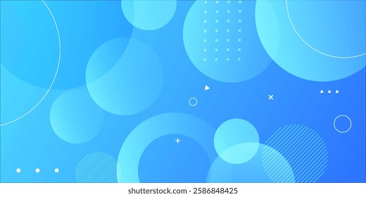 Abstract blue circle background with a smooth blue gradient. Features geometric patterns, ideal for modern designs, digital projects, banners, and creative visual presentations.