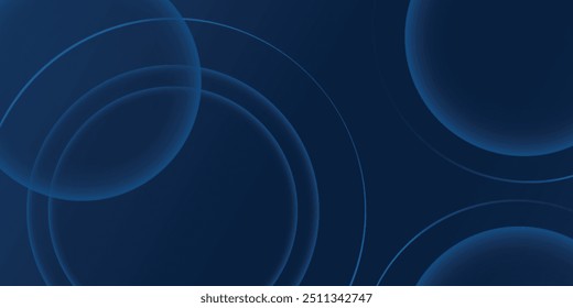 Abstract blue circle background. Vector illustration design for presentation, banner, cover, web, flyer, card,