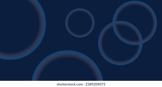 Abstract blue circle background. Vector illustration design for presentation, banner.