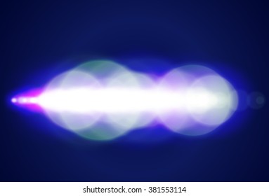 Abstract  blue circle bokeh background. Vector illustration