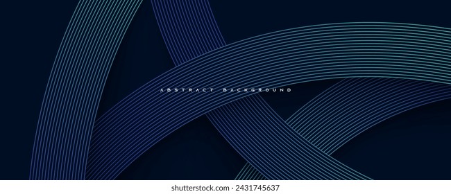 Fondo geométrico abstracto del círculo azul. Vector de diseño de textura de forma moderna diagonal.