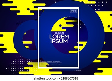 Abstract blue circle geometric pattern design and background. Swirl background. EPS10 vector.