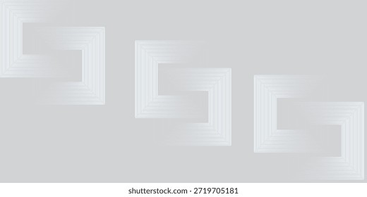 Abstract blue circle lines on white background. Geometric stripe line art design. Modern gradient lines pattern. Futuristic technology concept. Suit for website, banner, presentation, brochure, cover