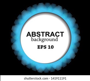 abstract blue circle on a black background