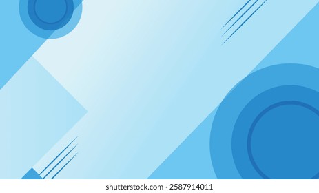 Abstract blue circle shade creative background abstract background design with geometric shape element design