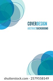 Abstract of blue circle for technology innovation concept vector cover template design background