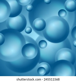 Abstract blue circles background