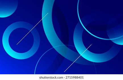 Abstract blue circles background design. Eps10 vector