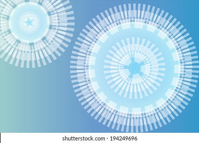 Abstract blue circles background .Illustration EPS10