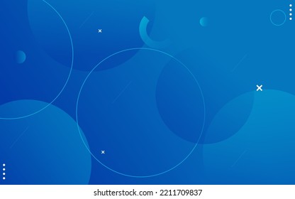 abstract blue circles background. vector illustration for your wallpaper