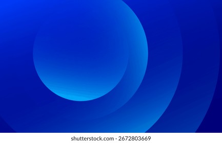 Abstract blue circles background. Vector illustration