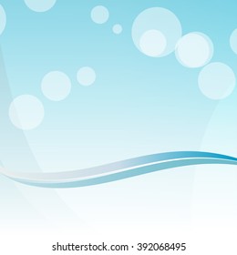 Abstract blue circles vector design